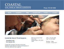 Tablet Screenshot of coastalentsurgeons.com